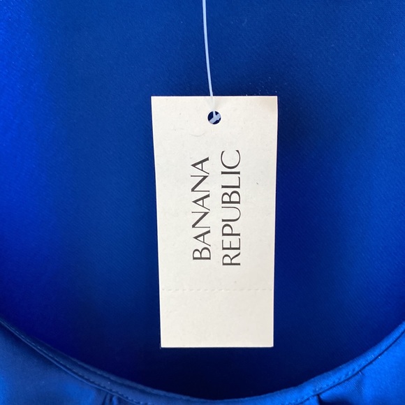 Banana Republic blue silk sleeveless blouse - Picture 4 of 4